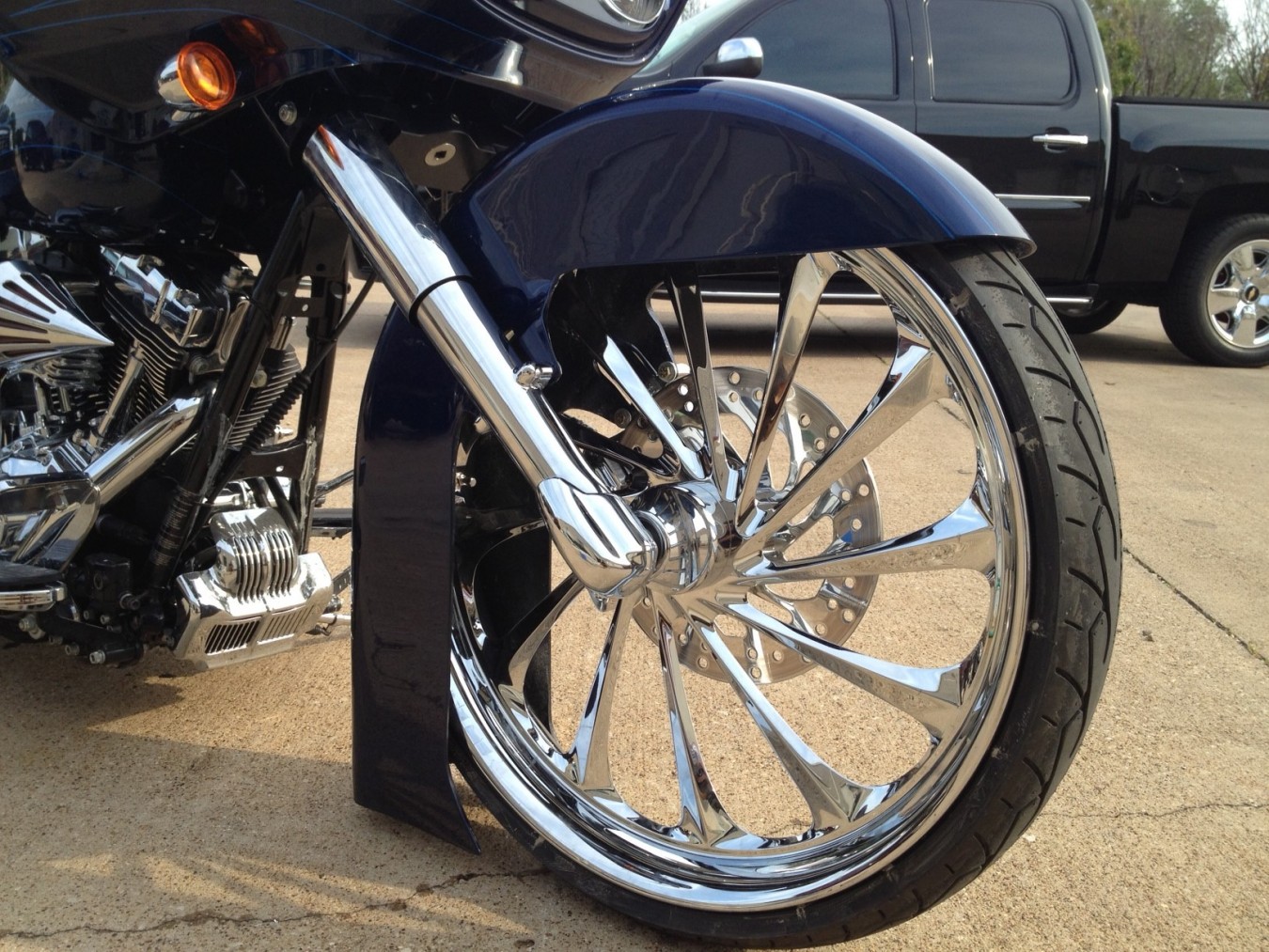 Front Fender For Harley Baggers | High Roller Motorcycle Fender