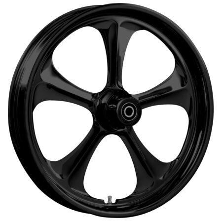 Adrenaline black custom harley wheel