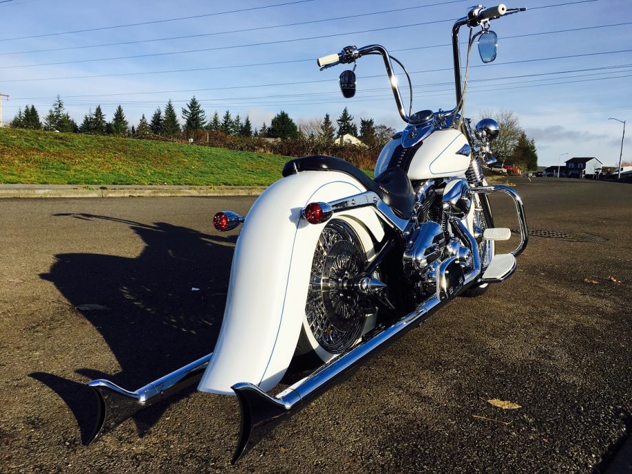 Stretched Softail Rear Fender Deluxe Heritage Pickard Usa